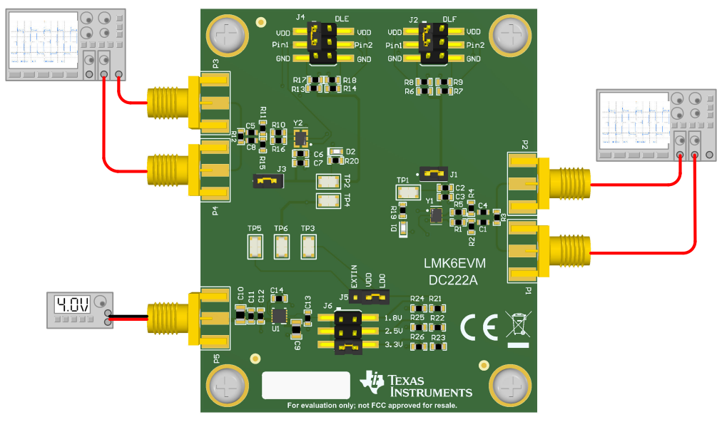Texas Instruments LMK6EVM评估模块